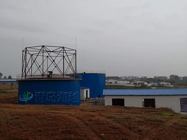 安徽阜陽畜牧養鴨場400立方沼氣濕式儲氣柜項目